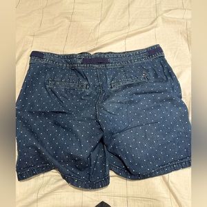 Tommy Hilfiger Chambray Polka Dot Drawstring Shorts
